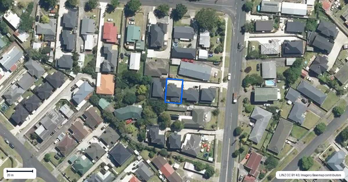 Property context map for 183B Gray Avenue, Papatoetoe, Auckland