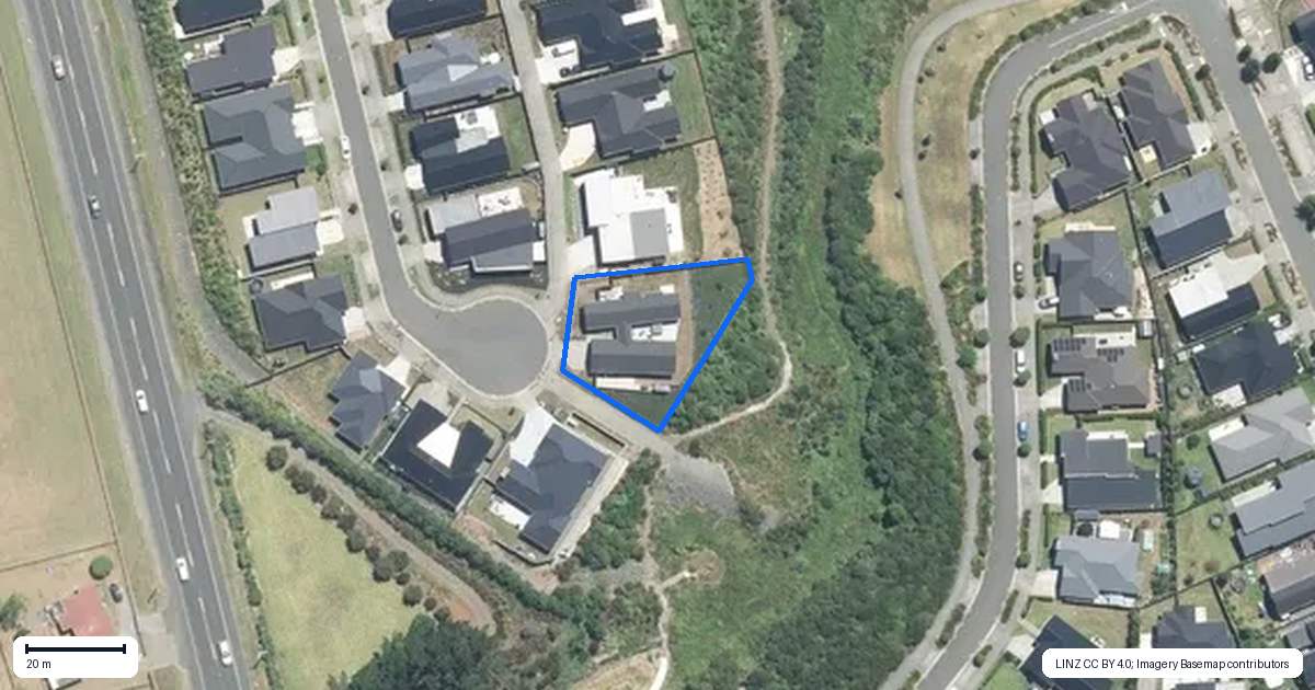Property context map for 65 Rosslands Avenue, Karaka, Papakura