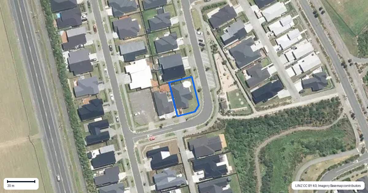 Property context map for 21 Tabernacle Street, Karaka, Papakura