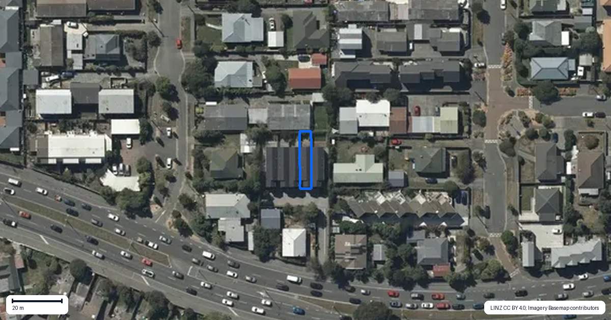 Property context map for 2/129 Brougham Street, Addington, Christchurch