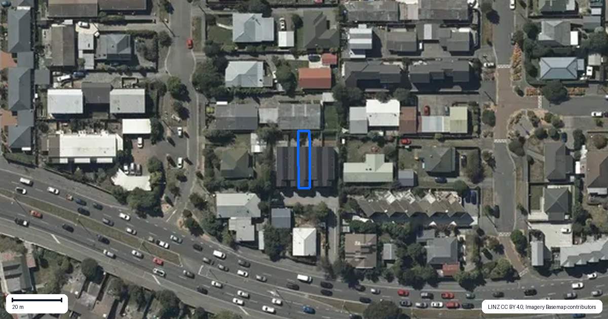 Property context map for 3/129 Brougham Street, Addington, Christchurch