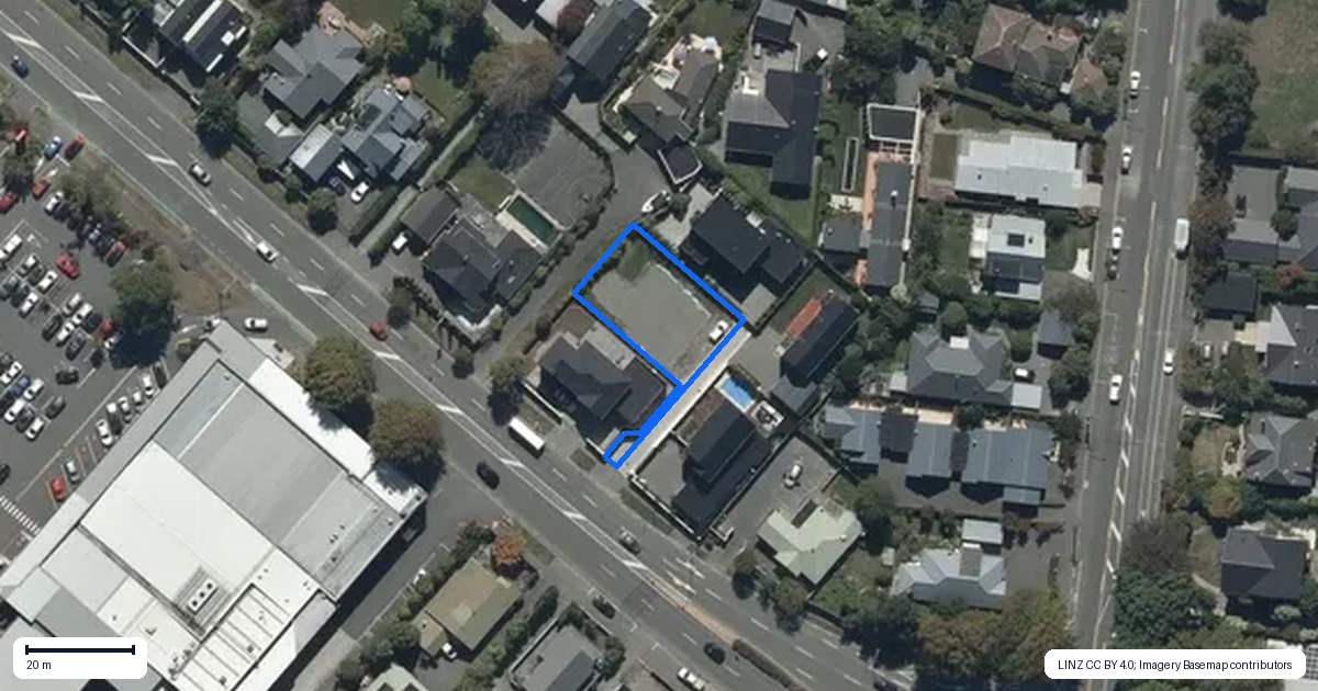Property context map for 12B Memorial Avenue, Ilam, Christchurch
