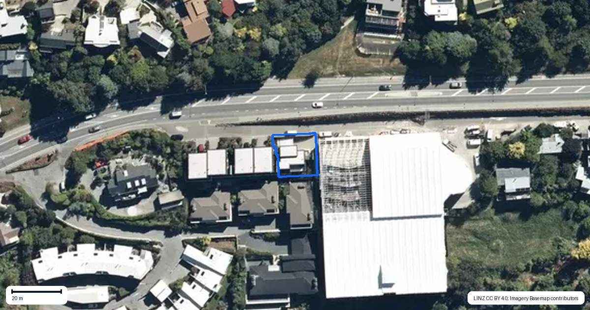 Property context map for 159E Frankton Road, Queenstown