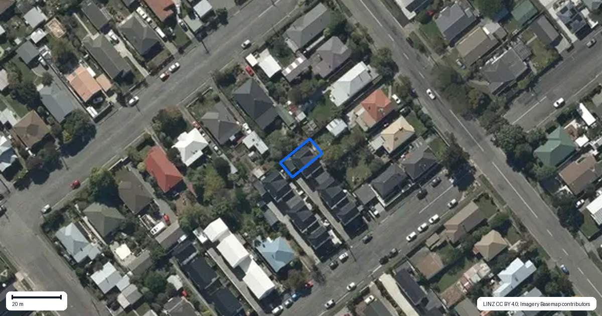Property context map for 5/47 Bletsoe Avenue, Spreydon, Christchurch