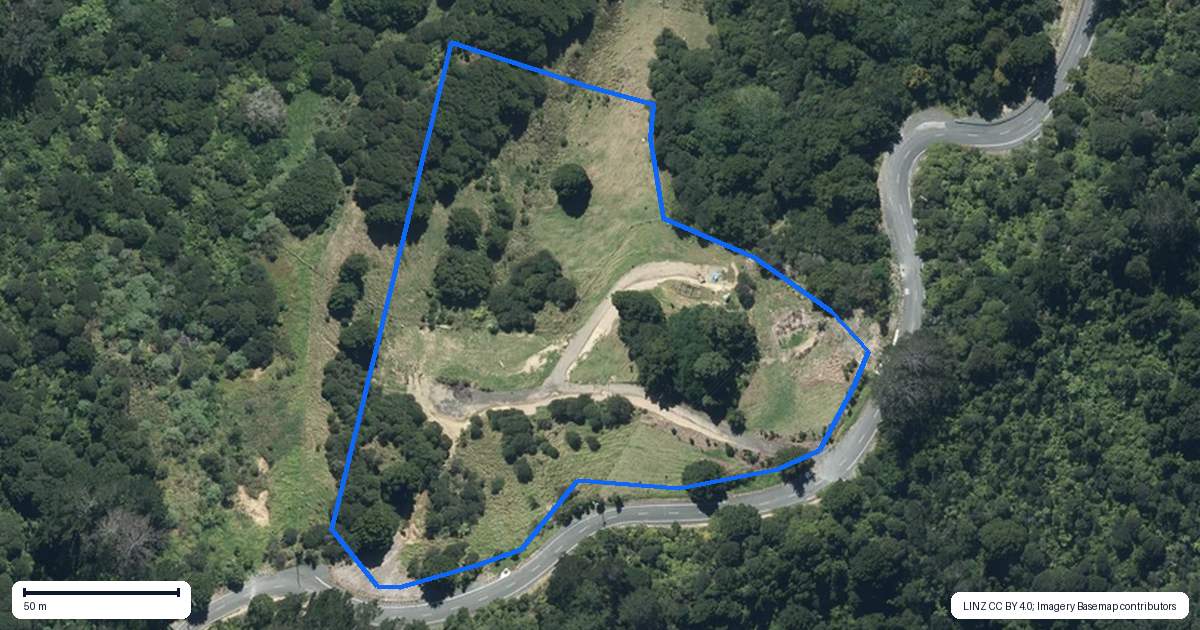 Property context map for 240 Krippner Road, Puhoi, Warkworth