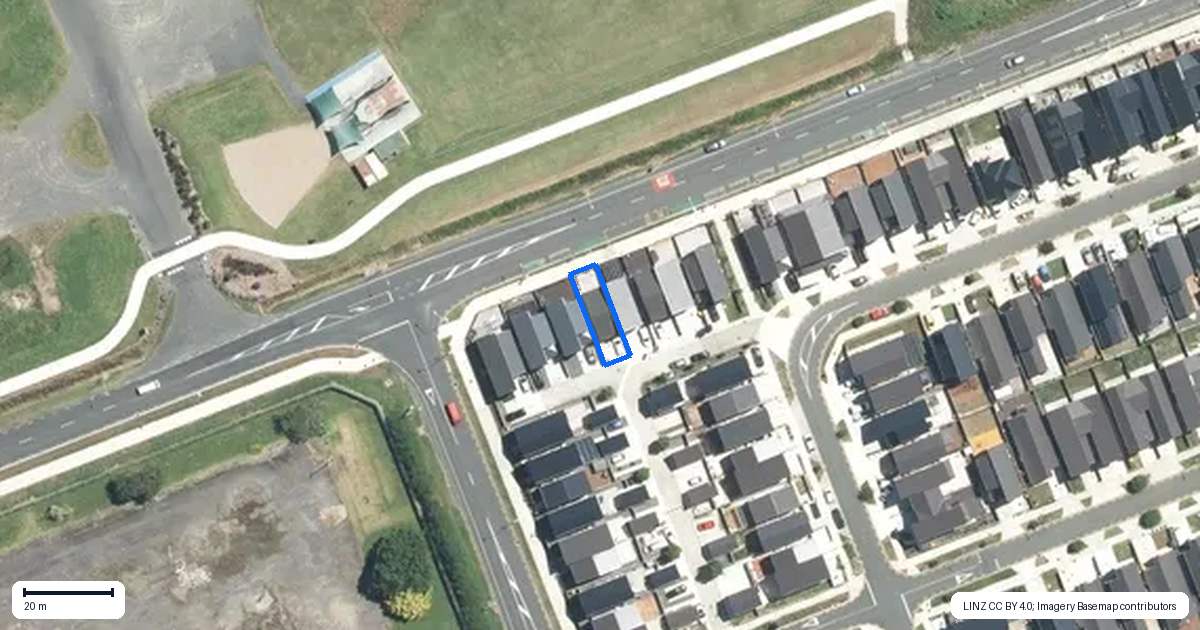 Property context map for 127 Walters Road, Papakura
