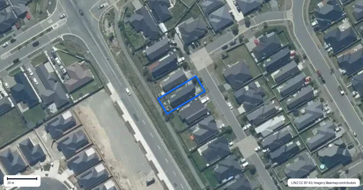 Property context map for 20 Billy T Lane, Rolleston