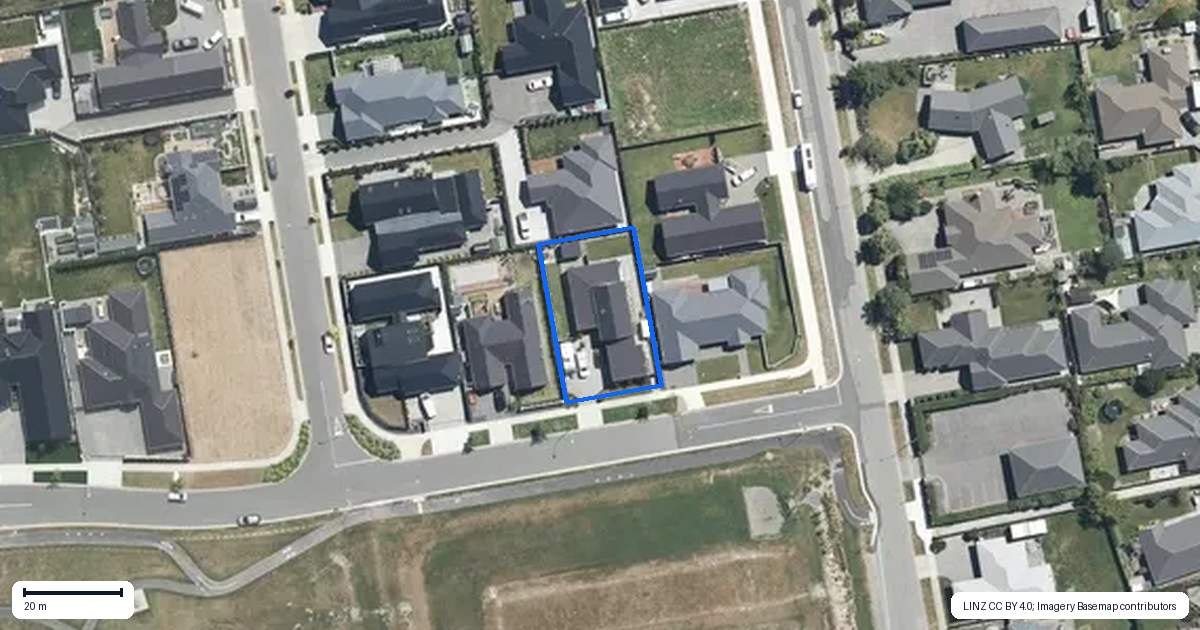 Property context map for 4 Goldie Drive, Rangiora
