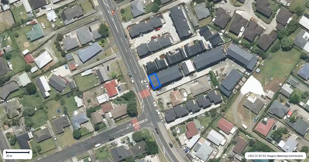 Property context map for 1 Marumaru Lane, Manurewa, Auckland