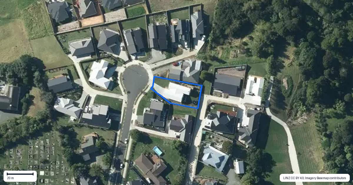 Property context map for 8 Three Brothers Place, Warkworth