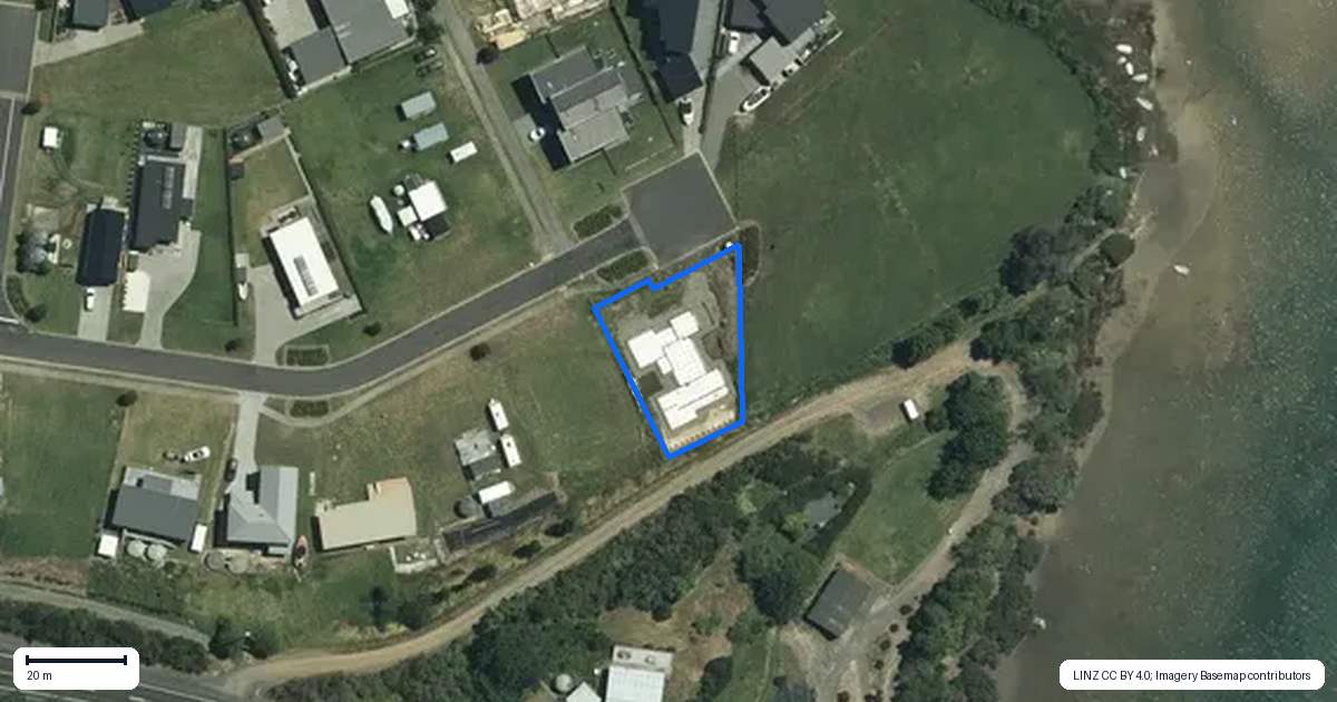 Property context map for 26 Fred Harsant Drive, Cooks Beach, Whitianga