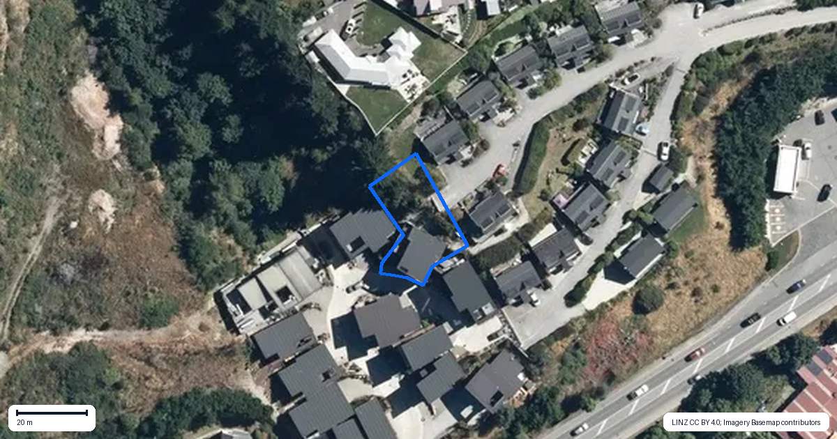 Property context map for 23 Livingstone Lane, Frankton, Queenstown