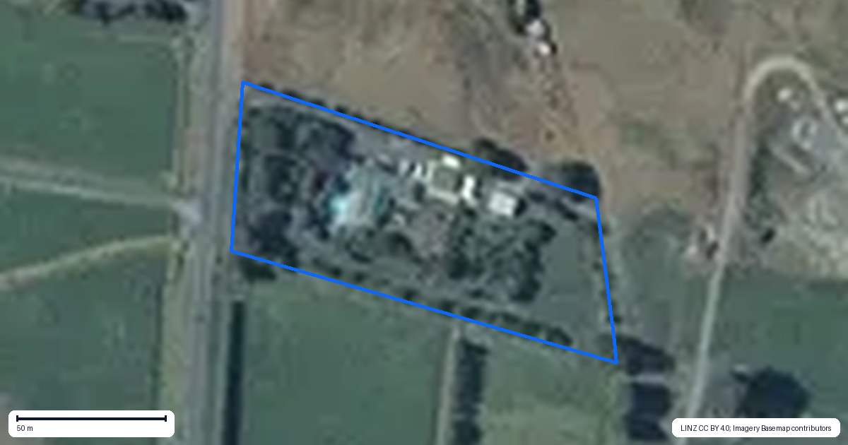Property context map for 96 Pyke Road, Rangiotu, Palmerston North