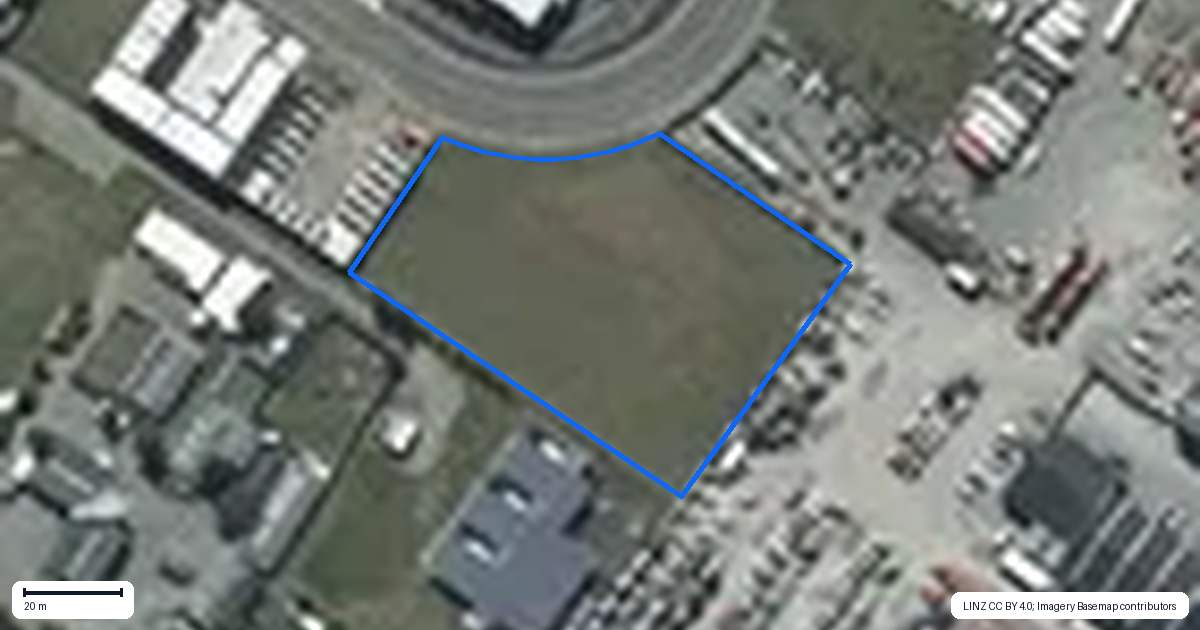 Property context map for 23 Kairua Road, Hornby, Christchurch
