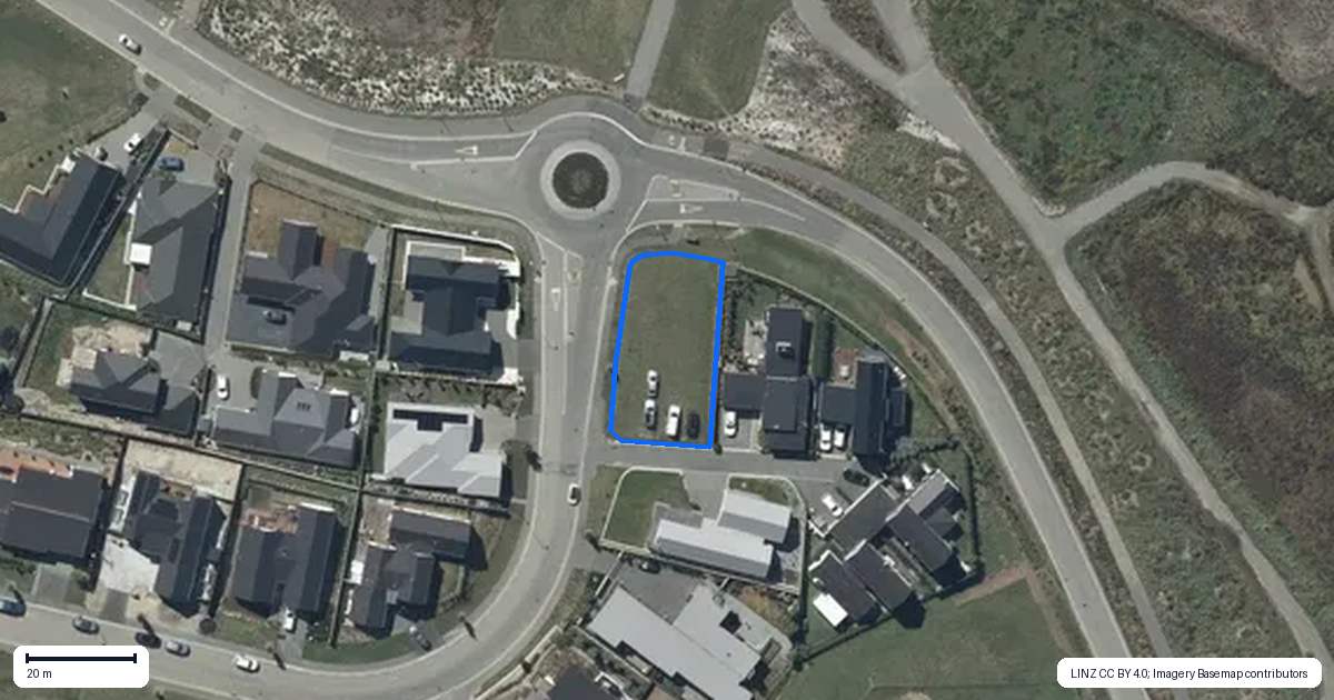 Property context map for 1 Betty Roberts Lane, Cracroft, Christchurch