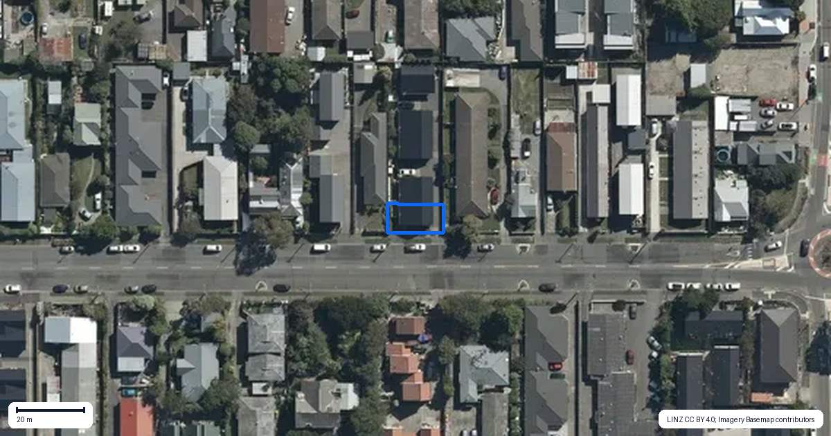 Property context map for 1/407 Hereford Street, Linwood, Christchurch