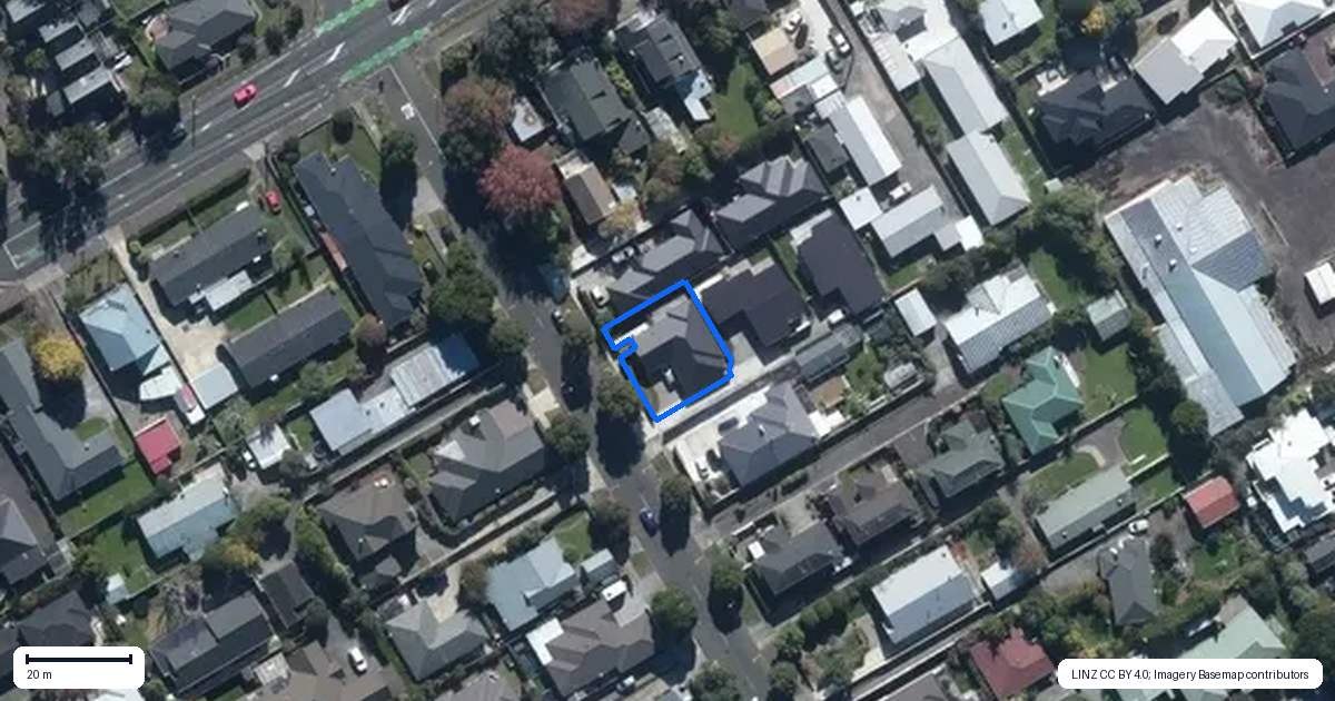 Property context map for 99A Linton Street, West End, Palmerston North