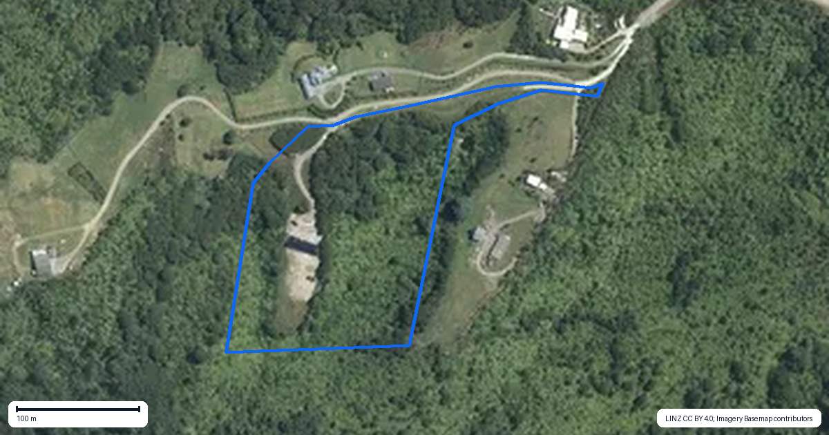 Property context map for 115 Sonja Drive, Hunua