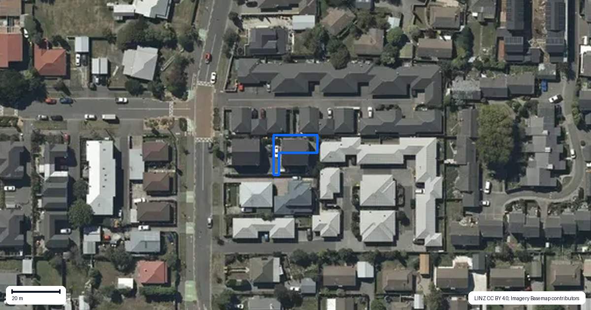 Property context map for 18C Collins Street, Addington, Christchurch