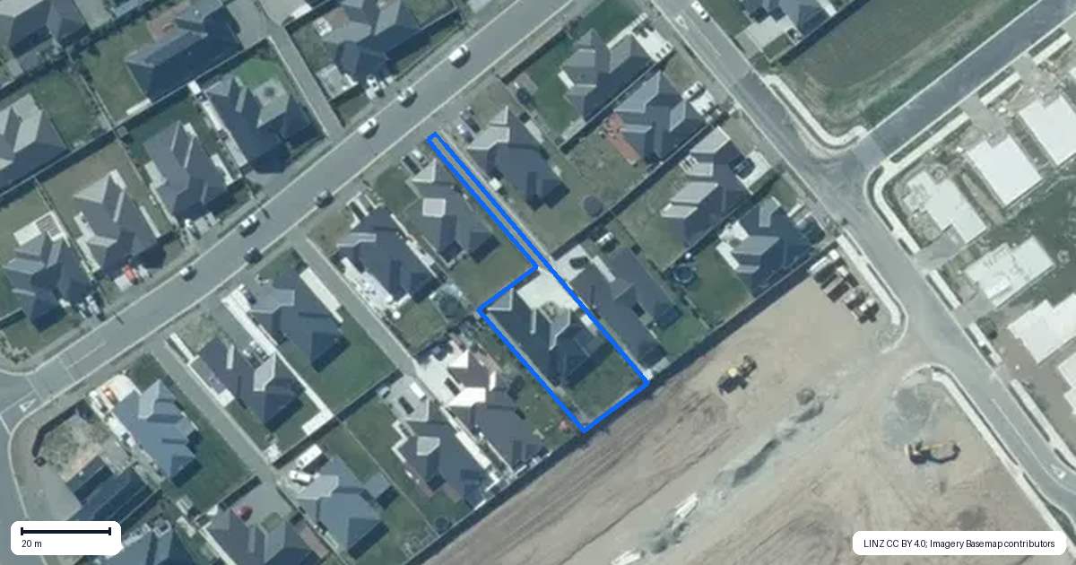 Property context map for 37 Chris Drive, Rolleston