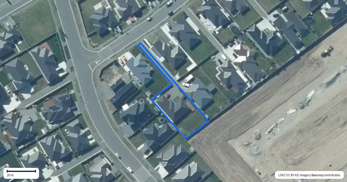 Property context map for 53 Chris Drive, Rolleston