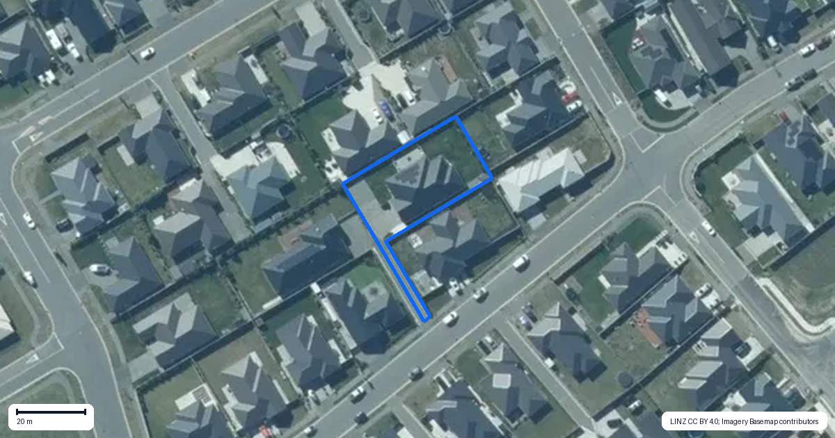 Property context map for 26 Chris Drive, Rolleston