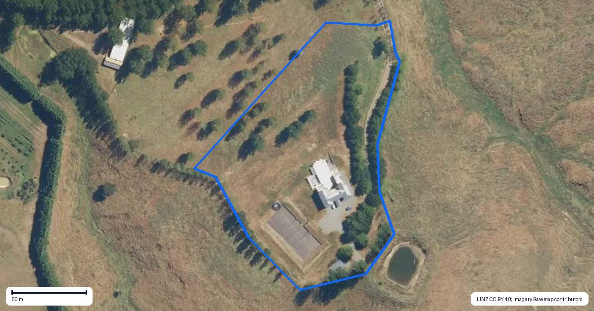 Property context map for 287A Millars Road, Longbush