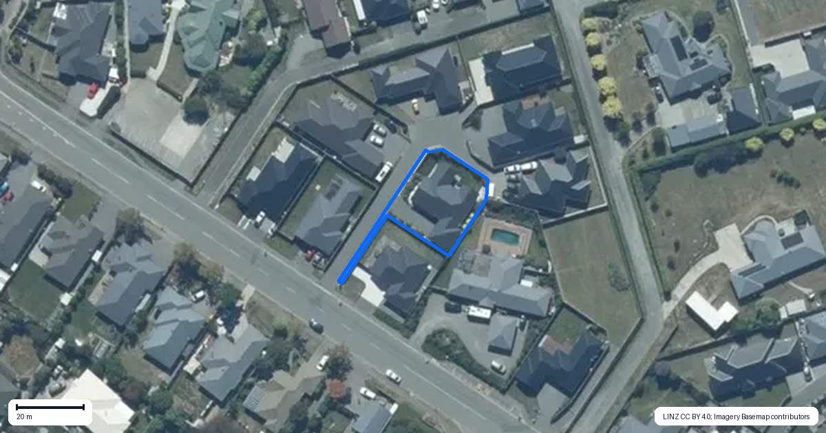 Property context map for 2 Archie Lane, Rolleston