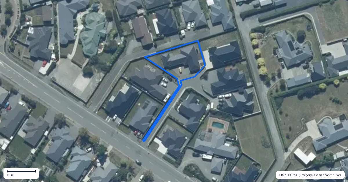 Property context map for 3 Archie Lane, Rolleston