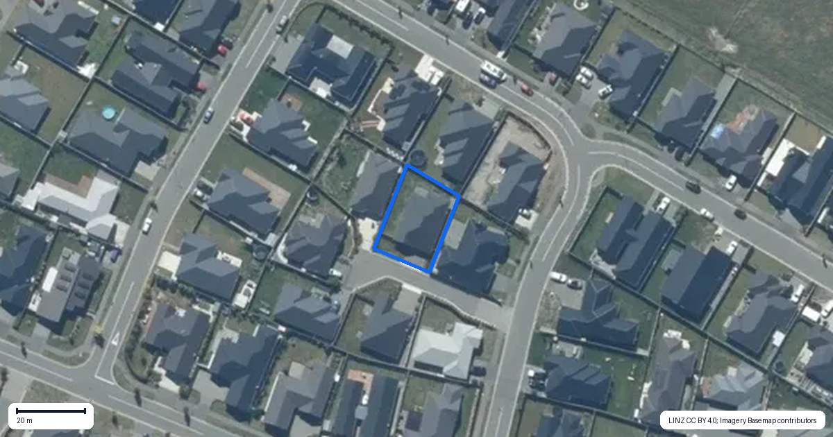 Property context map for 55 Bonecrusher Street, Lincoln