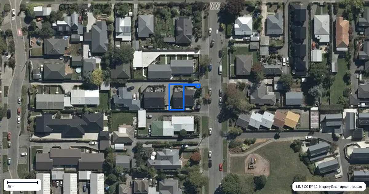 Property context map for 141A Champion Street, Edgeware, Christchurch