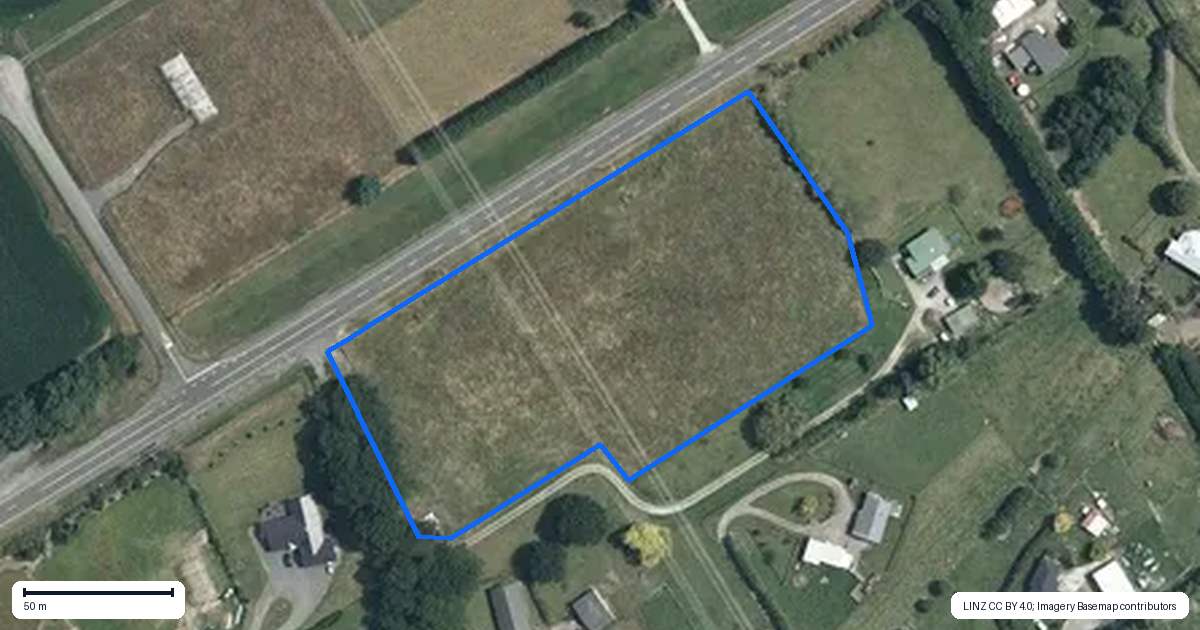 Property context map for 516 Kimbolton Road, Feilding