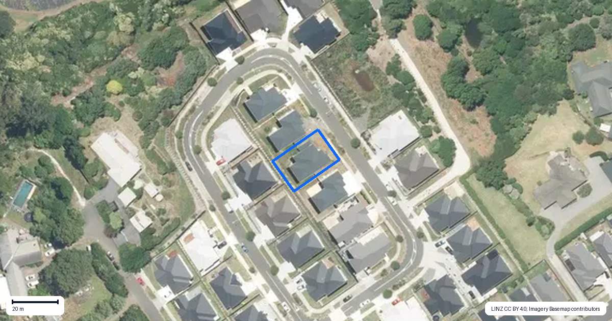 Property context map for 16 Rural View Terrace, Pukekohe
