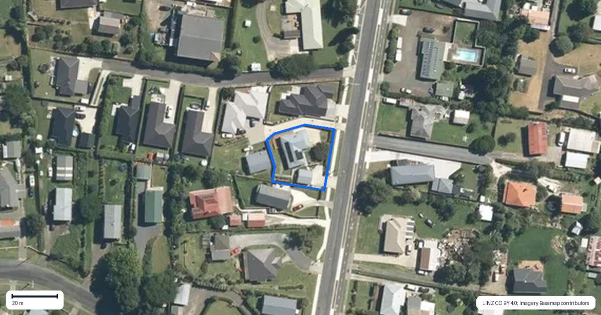 Property context map for 26 Rolleston Street, Kihikihi, Te Awamutu