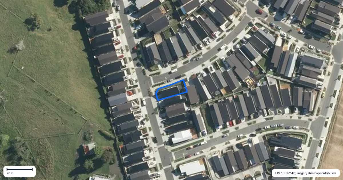 Property context map for 23 Morus Road, Massey, Auckland