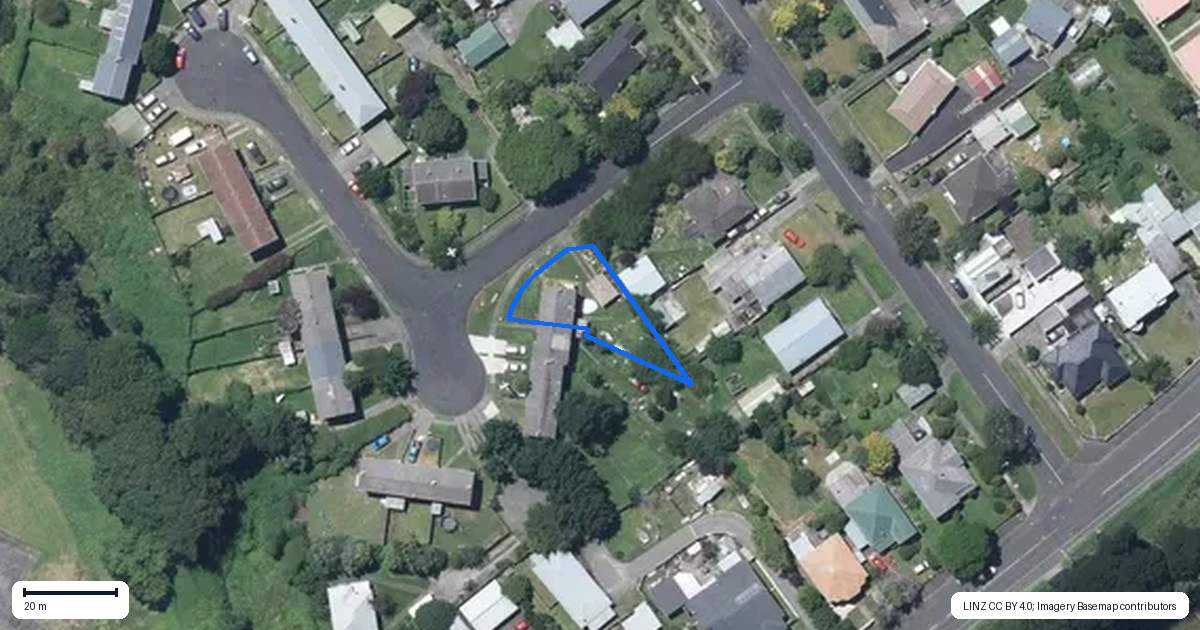 Property context map for 1 Kotare Street, Aramoho, Whanganui
