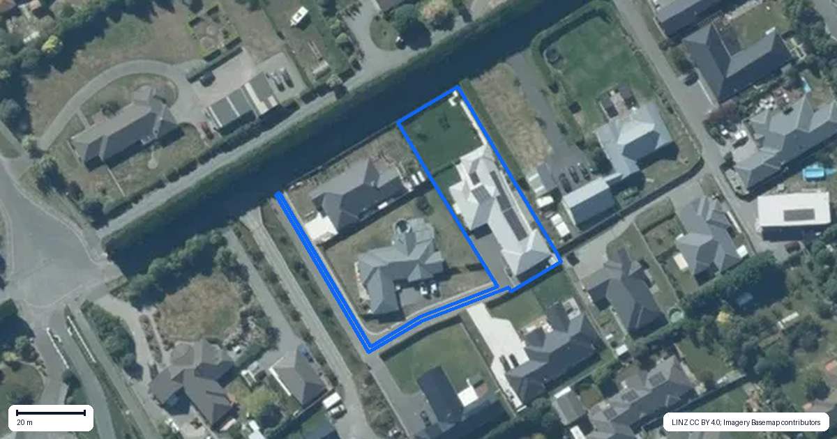 Property context map for 5 Alisa Lane, Rolleston