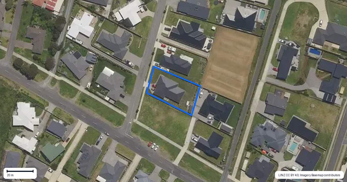 Property context map for 4 Dawn Parade, Coastlands, Whakatane
