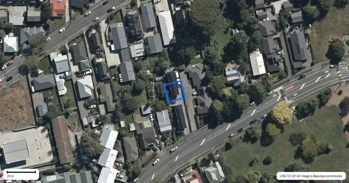 Property context map for 3/29 Swanns Road, Richmond, Christchurch