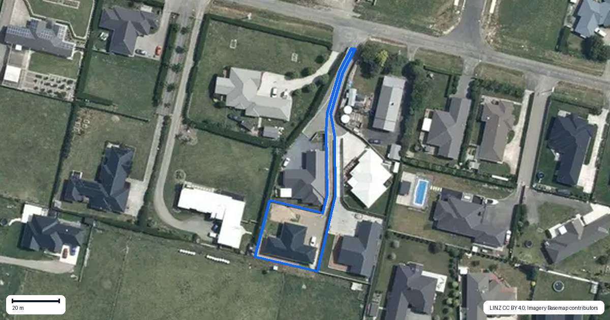 Property context map for 23C Roots Street East, Maewa, Feilding