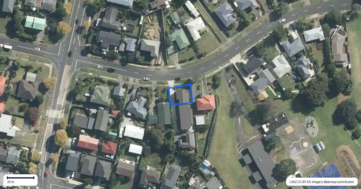 Property context map for 166 Ennis Avenue, Pakuranga Heights, Auckland