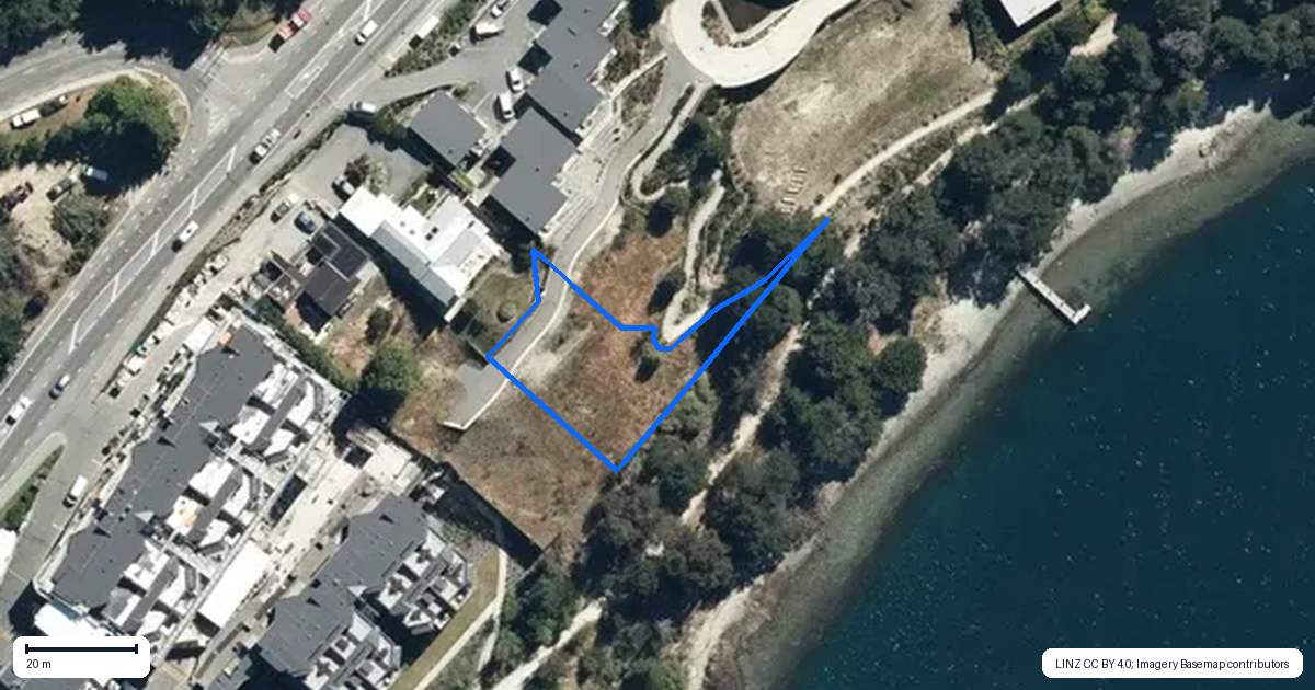 Property context map for 361 Frankton Road, Queenstown
