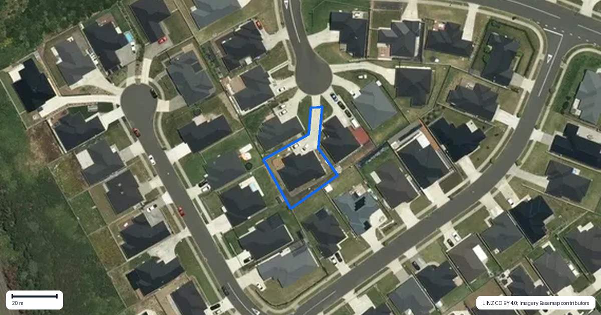 Property context map for 8 Hale Court, Pokeno