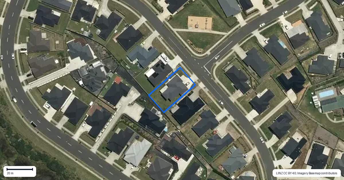 Property context map for 14 Frankfield Road, Pokeno