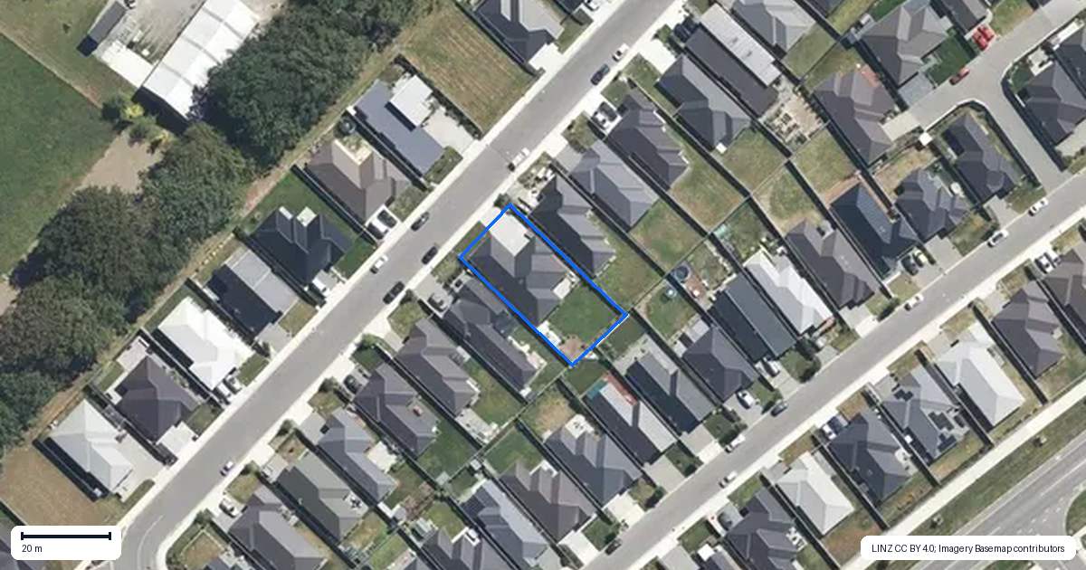 Property context map for 16 Crossley Avenue, Woodend