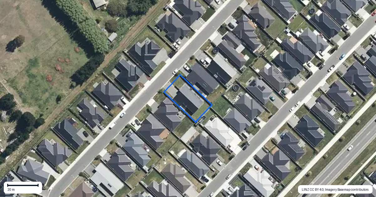 Property context map for 56 Quinn Crescent, Woodend