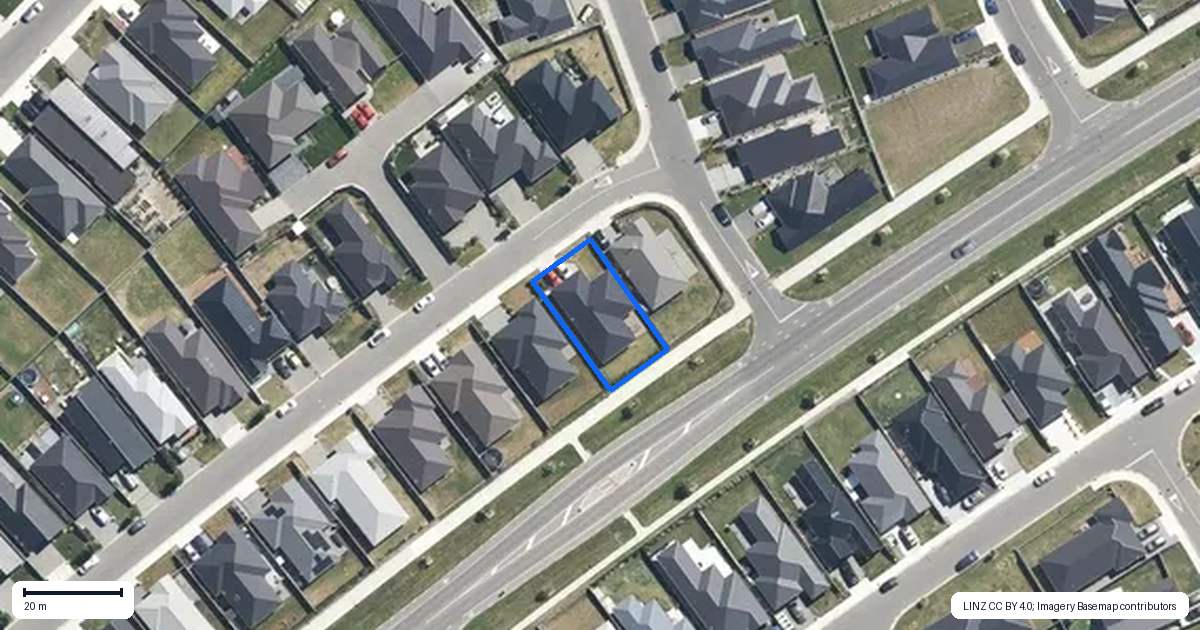 Property context map for 30 Croydon Street, Woodend