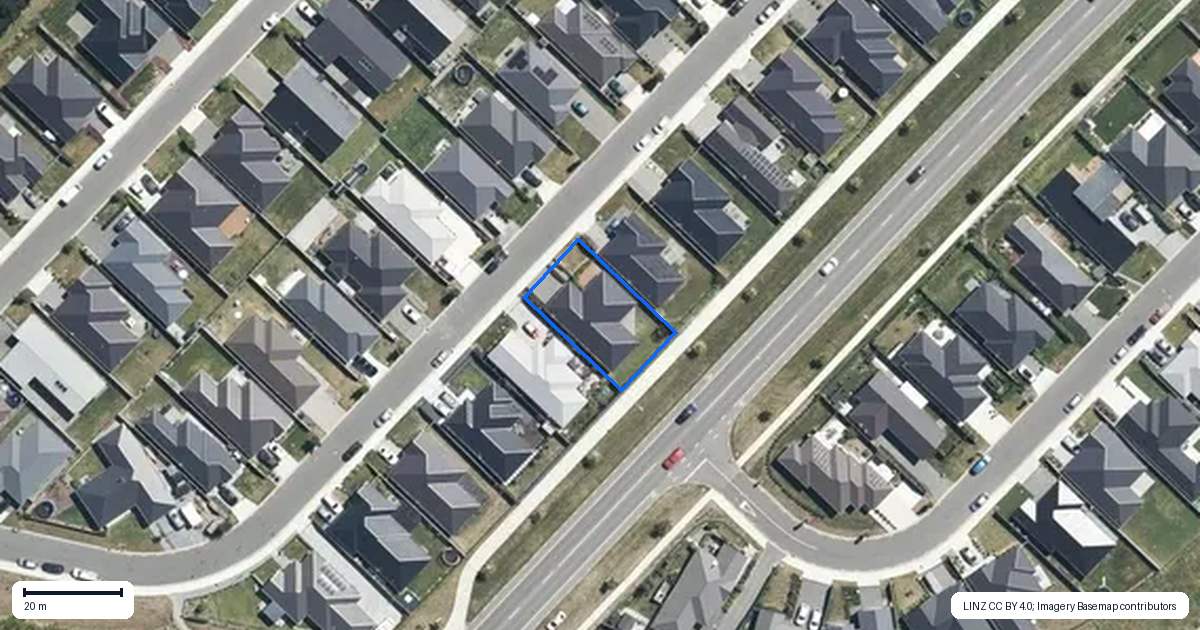 Property context map for 21 Quinn Crescent, Woodend