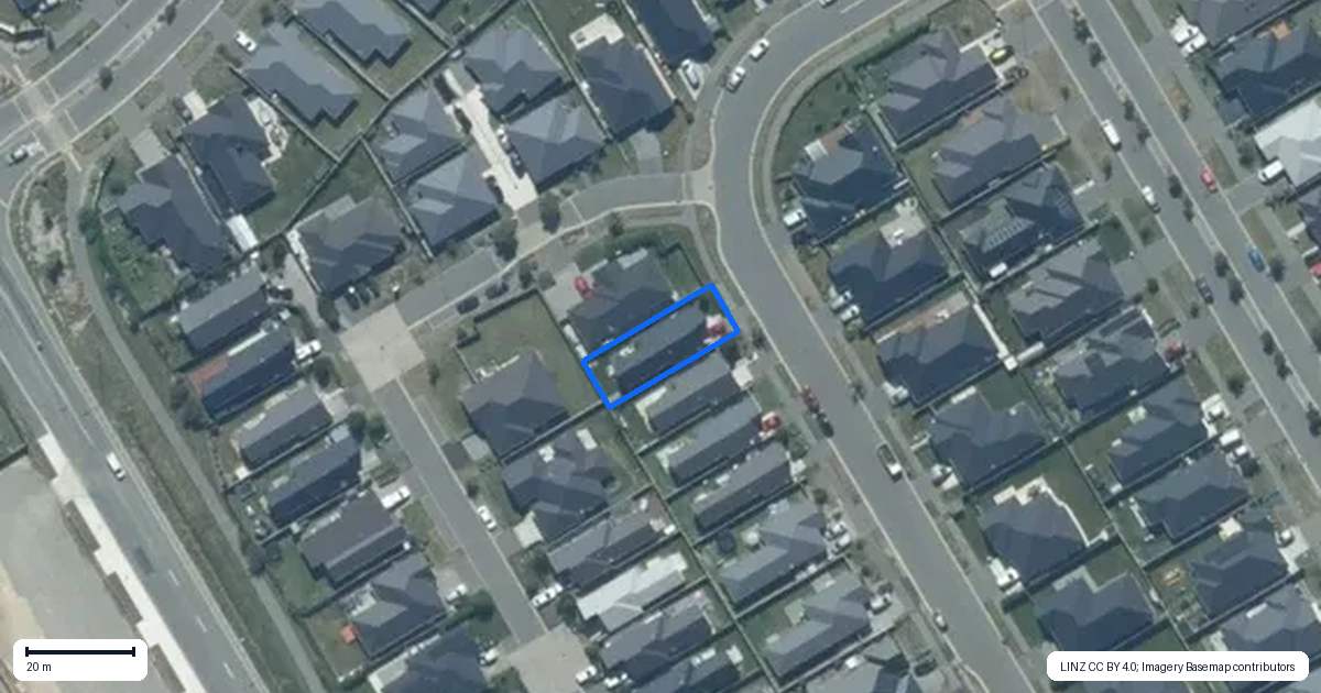 Property context map for 16 Avanda Avenue, Rolleston