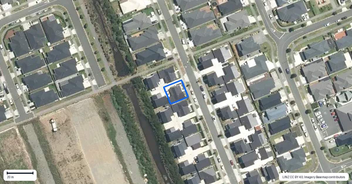 Property context map for 45 Black Beech Crescent, Takanini, Auckland